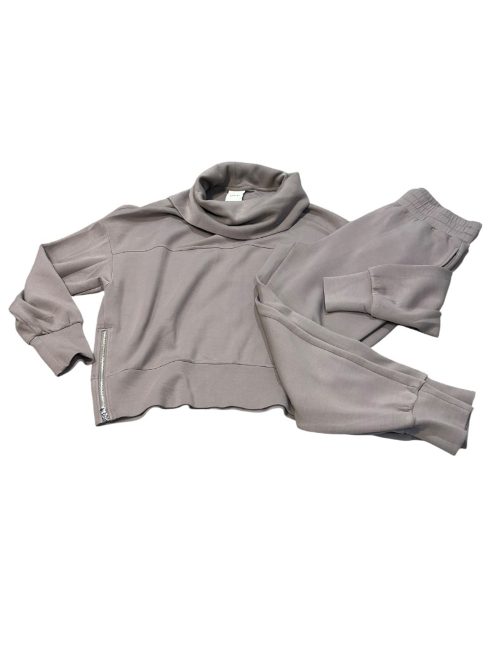 NWOT Varley Set Pullover top shirt sweatshirt & pants Women's Size L  Like New